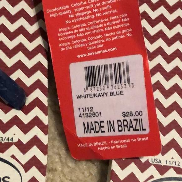 100 - Size 11/12 USA - 43/44 EUR Havaianas flip flops - Picture 4 of 4